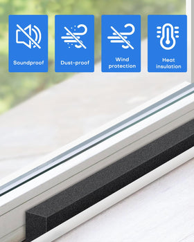 Knightsacoustic foam tape helps prevent drafts and maintains home comfort.