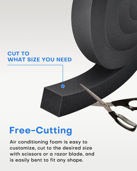 Tape sealing gaps to reduce dust entry and improve room quiet.