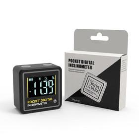 KNINE OUTDOORS mini digital angle finder provides precise readings for woodworking projects.