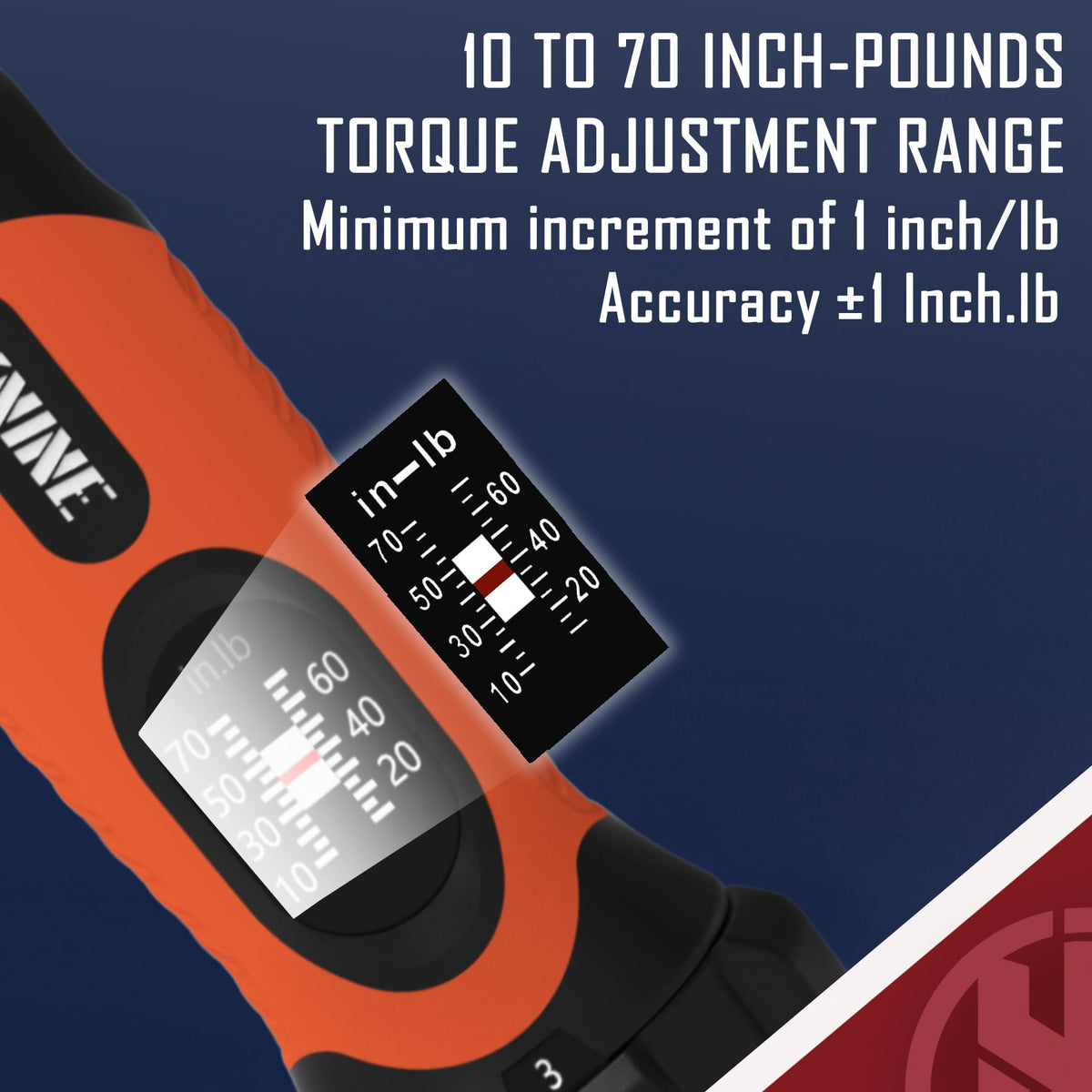 KNINE OUTDOORS Ergonomic handle reduces hand fatigue during use.