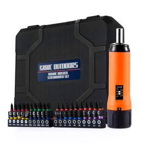 KNINE OUTDOORS torque screwdriver set orange with ergonomic T-bar handle for precise tightening.