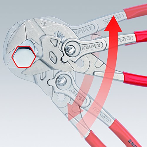 KNIPEX jaws in action on fasteners highlighting secure grip and range