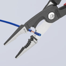 KNIPEX comfort grip handles provide ergonomic control during long installation tasks