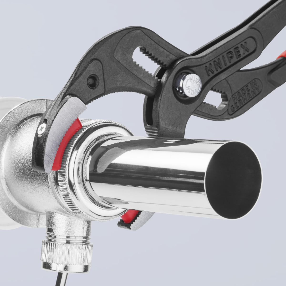 KNIPEX 25-position adjustment enables fast, repeatable setups for repetitive work