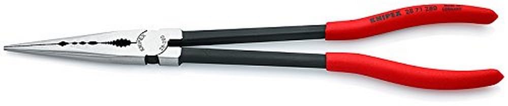 KNIPEX 28 71 280 long-nose pliers with straight tip for precise gripping in tight spaces