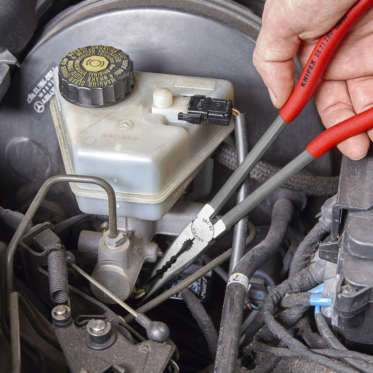 KNIPEX handles are non-slip for secure handling during use