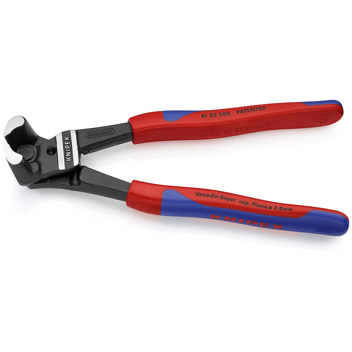 KNIPEX 64 HRC cutting edge demonstrates durable performance on tough materials