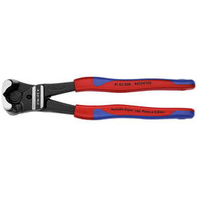KNIPEX 61-02-200 front view showing robust bolt end cutters for heavy wires