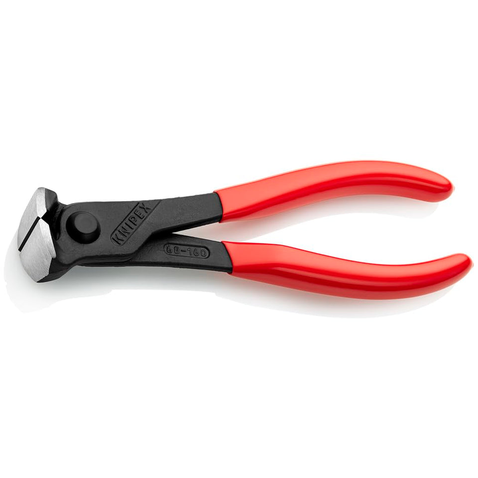 KNIPEX 68 01 160 end cutters front view for precise soft and hard wire cuts