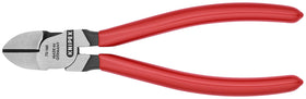 KNIPEX 70 01 160 diagonal cutters show induction-hardened cutting edges for durable cuts.