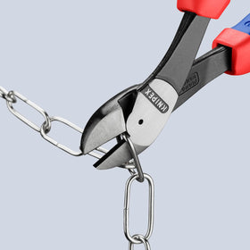 Knipex 7422250SBA comfort grip handles provide comfortable control during heavy use.