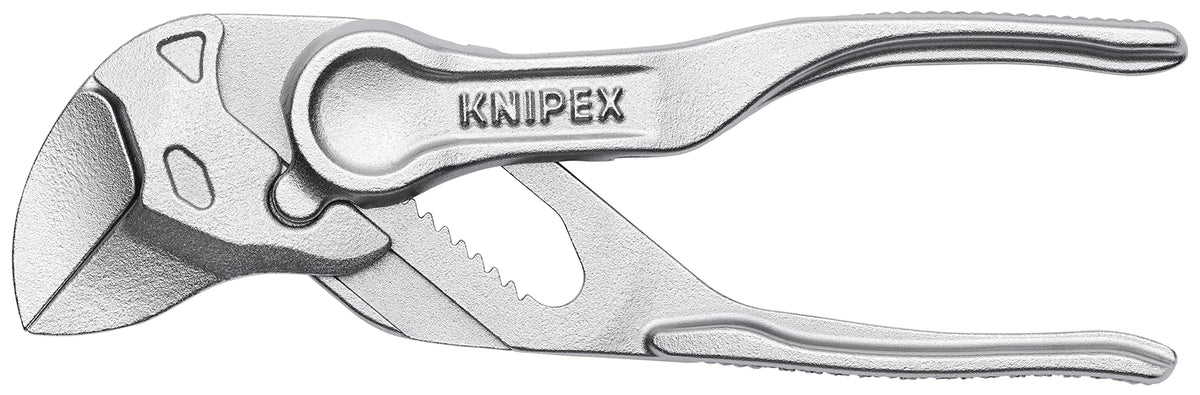 KNIPEX 86 04 100 XS pliers wrench compact for tight spaces.