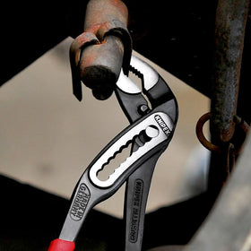 Knipex alligator pliers box-joint design provides stable leverage and durability.