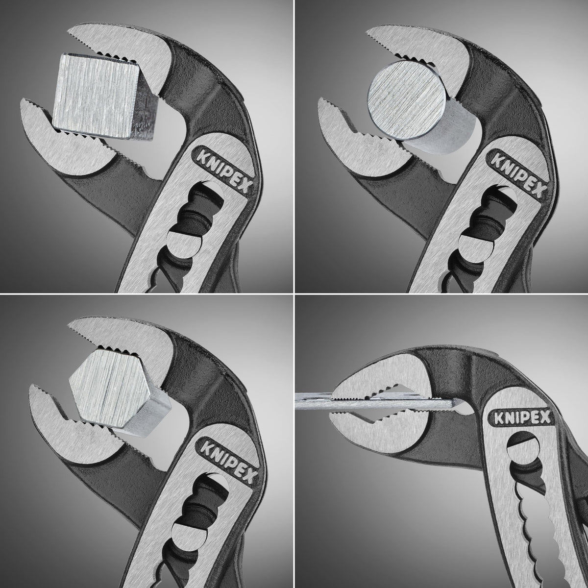 Knipex 8801250 set covers pipes from 1-1/4 in to 2 inches.