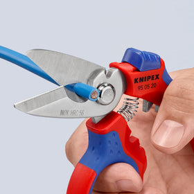 KNIPEX 95 05 20 US ferrule crimping areas shown for wire versatility.