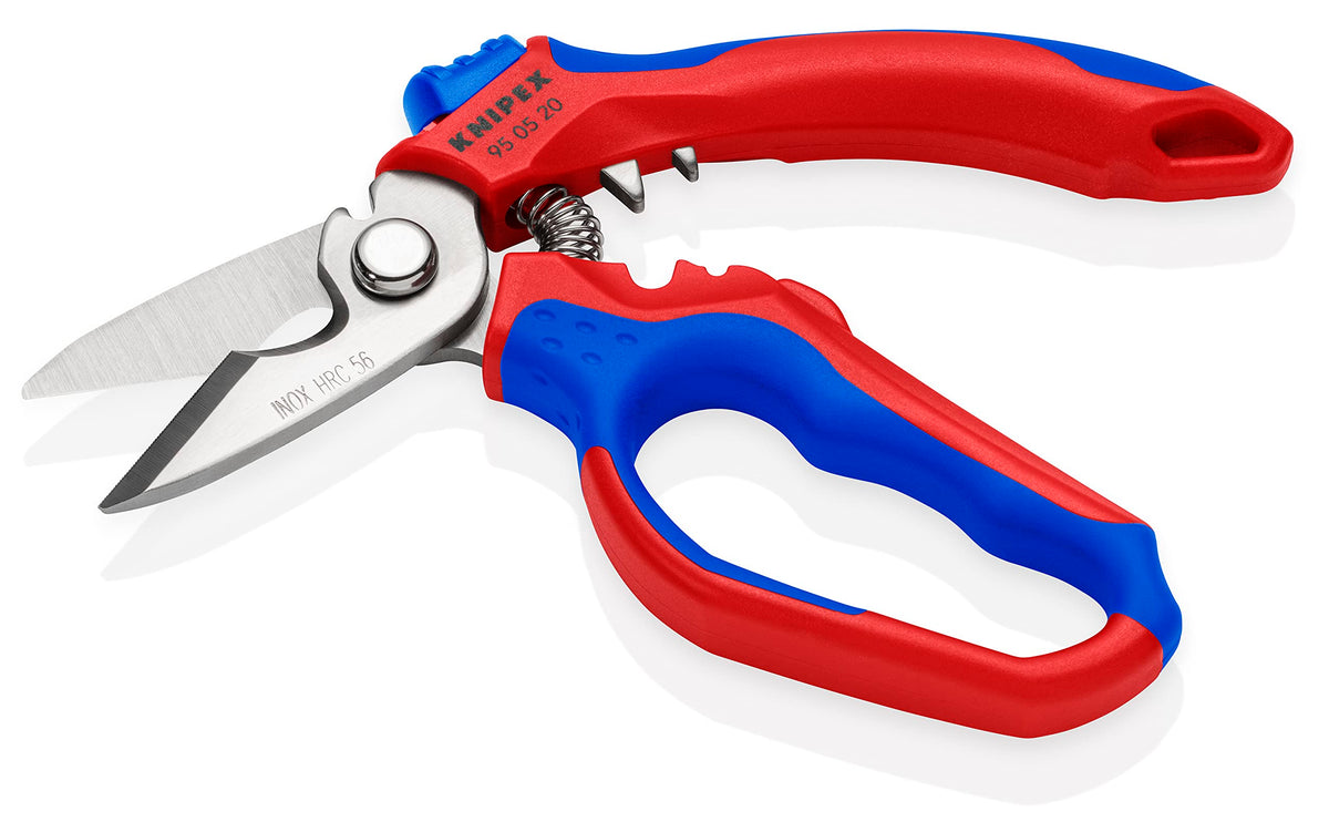 KNIPEX 95 05 20 US handle view shows ergonomic multi-component grip.