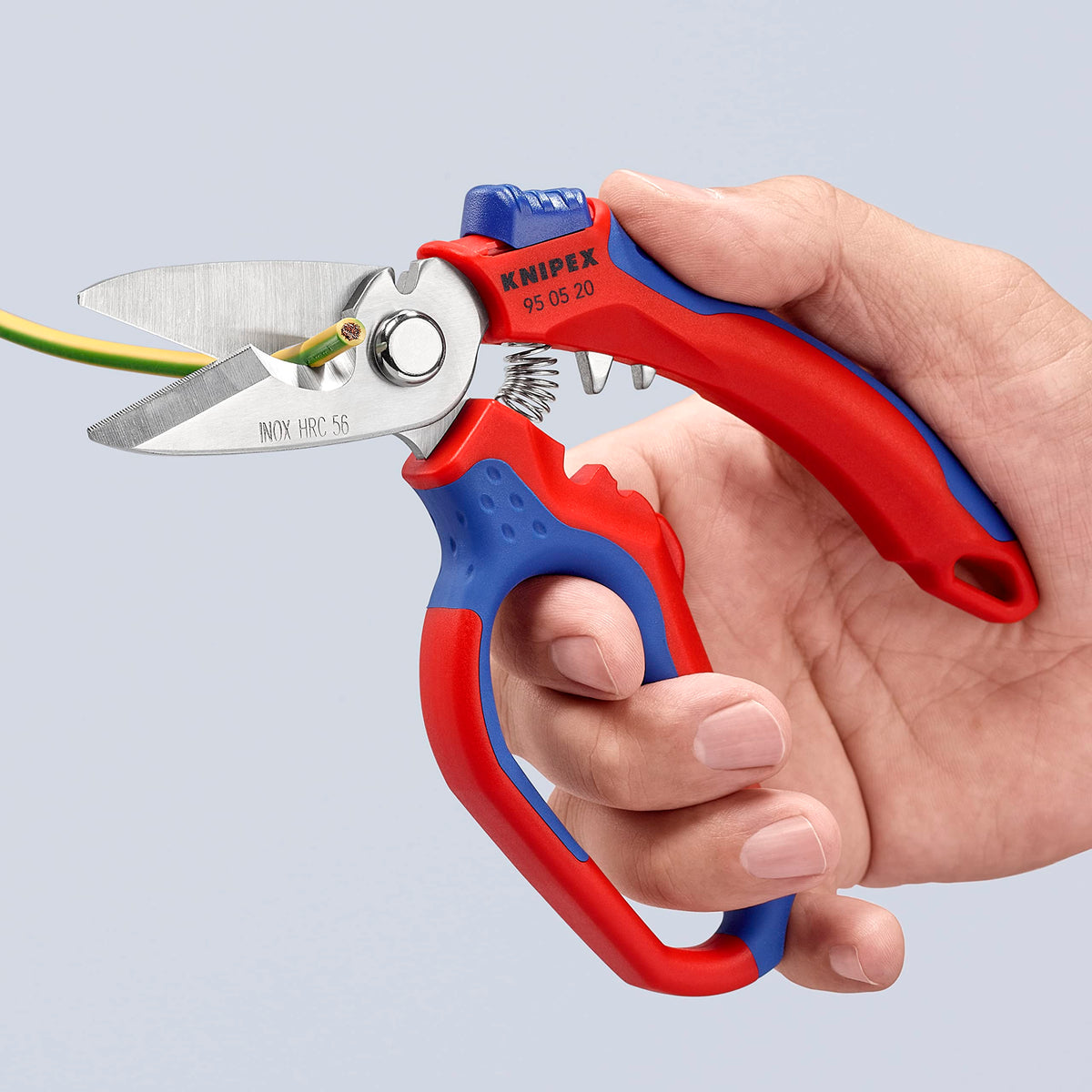 KNIPEX 95 05 20 US spring and lock enable easy storage and access.