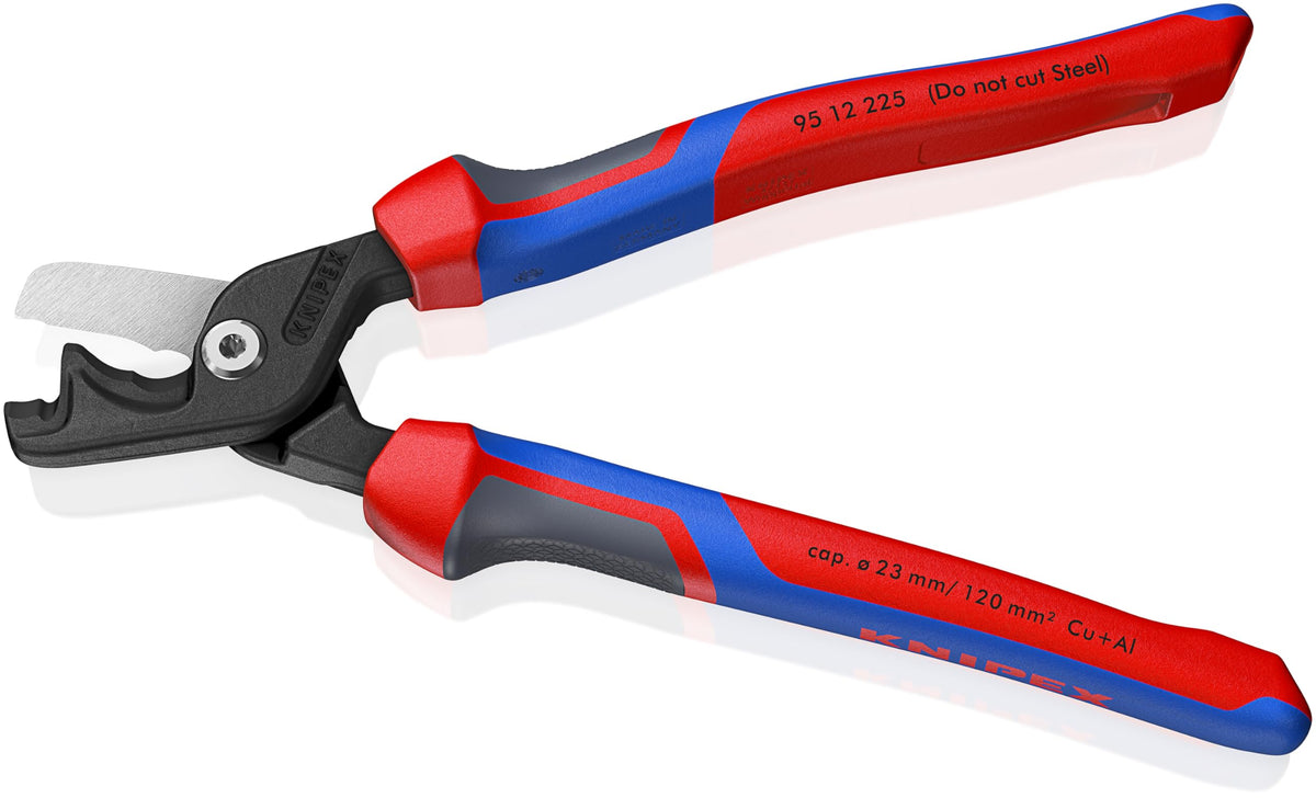 KNIPEX StepCut XL 95 12 225 step cutting edges position cables near the joint