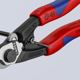 KNIPEX cutting edge hardened to 64 HRC for durability