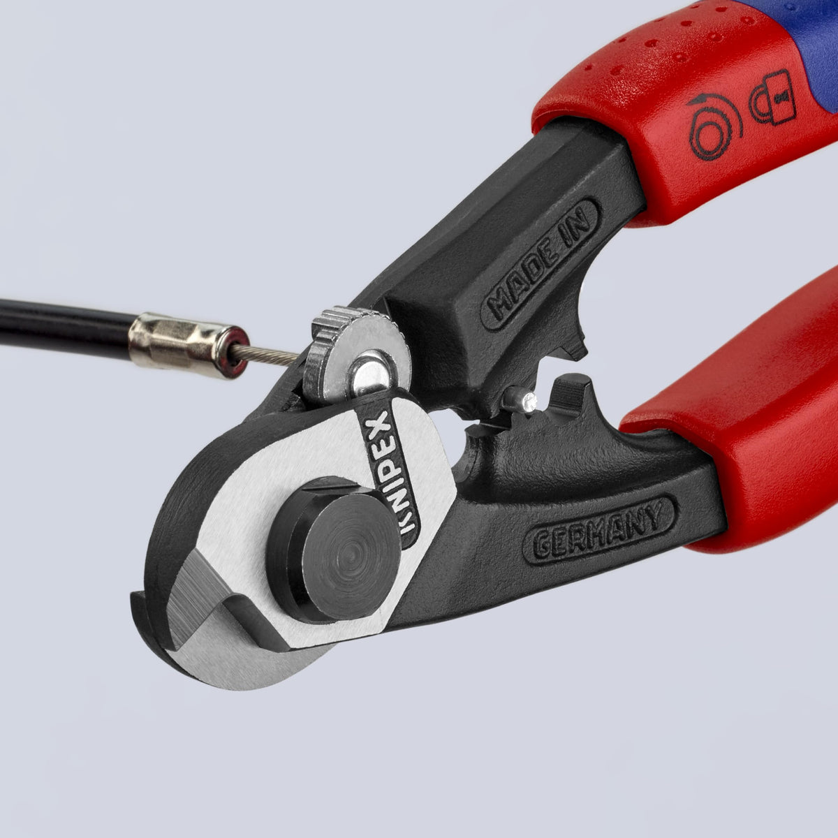 KNIPEX 95 62 190 demonstrates ferrules for wire rope connections
