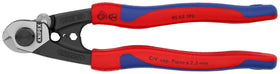 KNIPEX 95 62 190 wire rope cutters with compact design for easy handling
