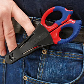 KNIPEX 9505155SBA quick-draw holster simplifies on-site replacement.