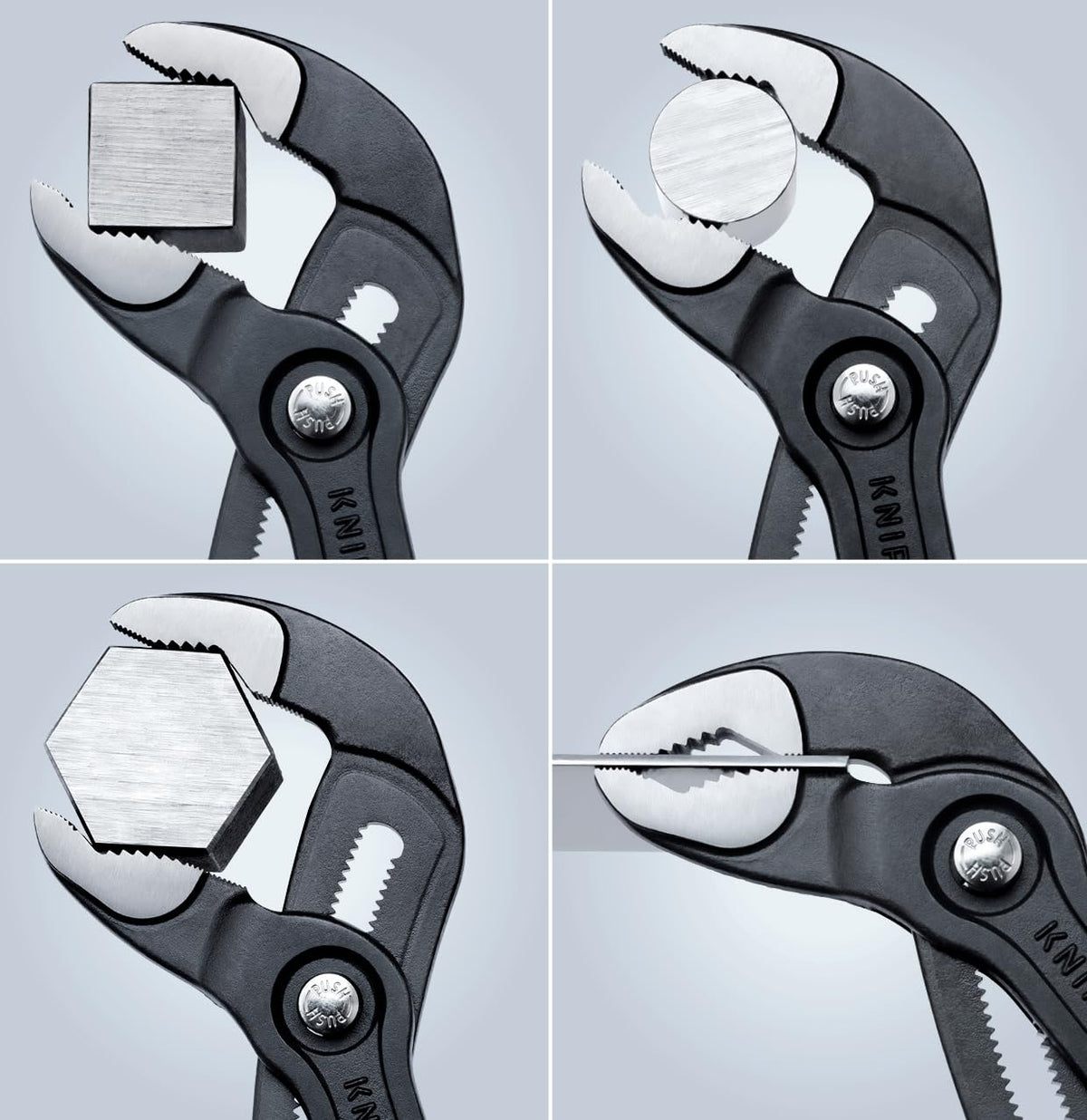 KNIPEX TwinGrip Pliers front and side gripping areas for secure handling