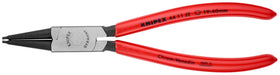 KNIPEX external straight circlip pliers for secure ring installation on shafts.