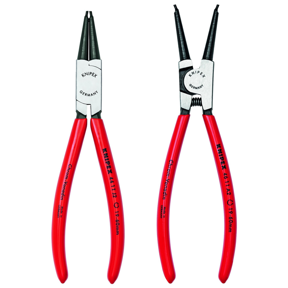 KNIPEX internal straight circlip pliers for smooth shaft fitting on 19–60 mm.