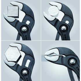 KNIPEX diagonal cutters with high leverage for clean cuts.
