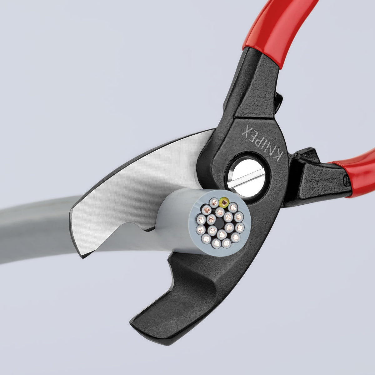 KNIPEX 9511200 twin-edge design with guard and adjustable joint for control