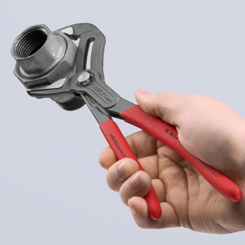 KNIPEX Cobra Extra Slim Pliers adjustable with button for on-site size matching.