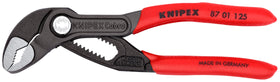 KNIPEX Cobra Pliers 87 01 125 SBA front view enables quick, one-handed adjustment.
