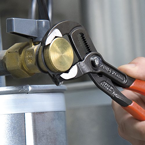 Knipex Cobra Pliers set teeth closeup emphasizes induction hardened gripping surfaces