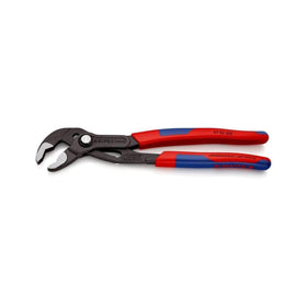 Fine adjustment feature on KNIPEX Cobra pliers enables precise grip for varying sizes