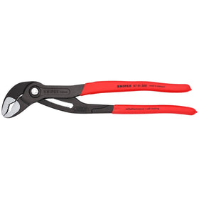 KNIPEX Cobra water pump pliers upper jaw for firm grip on pipes and nuts