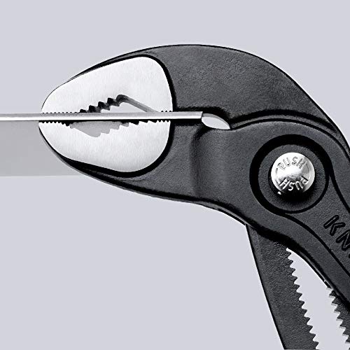 KNIPEX Cobra Water Pump Pliers red handles for visibility
