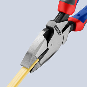 KNIPEX cross-hatched serrated grip area enhances pulling and holding
