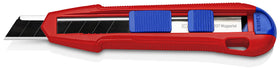 KNIPEX Cutix universal snap knife with 18 mm snap-off blades in use.