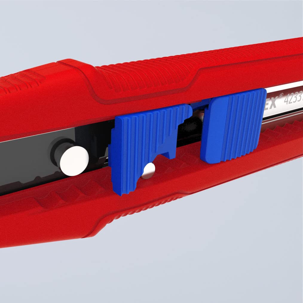 KNIPEX Cutix universal snap knife spare blades stored in handle for quick swaps.
