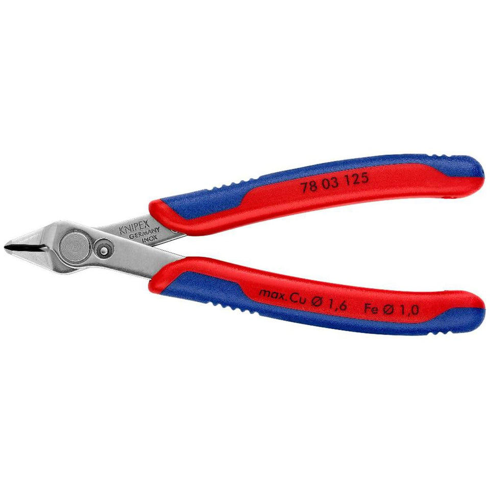 KNIPEX Electronics Super Knips 5-inch cutting edges for flush cuts in electronics