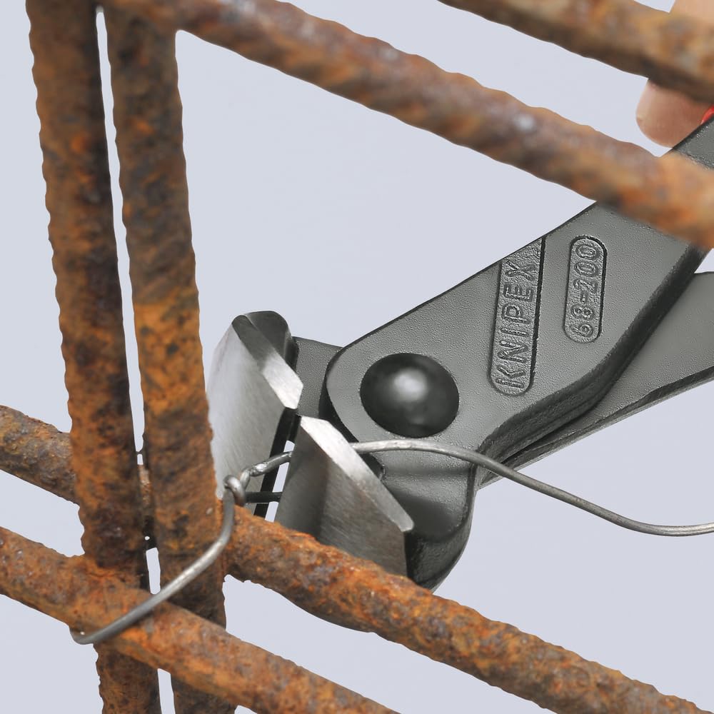 KNIPEX End Cutter 6801200 steel-mesh knots view for reinforced concrete tasks.
