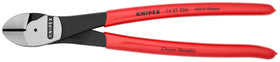 KNIPEX high leverage diagonal cutters with 12-degree angled head for flush cuts in tight spaces.