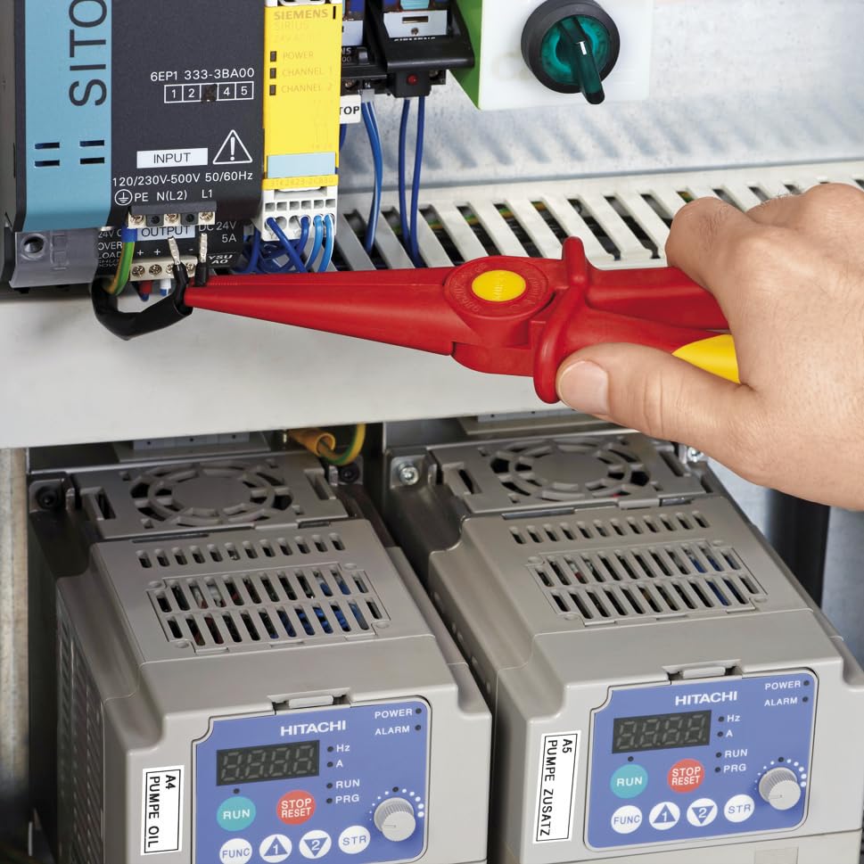 KNIPEX meter assembly-ready plastic pliers for safe blocking
