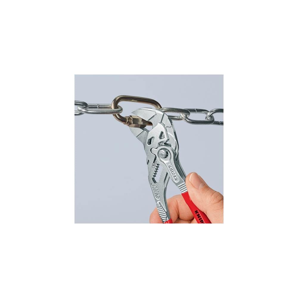 KNIPEX pliers wrench non-slip grip improves control in oily spots