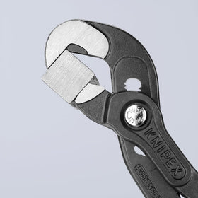KNIPEX Raptor Pliers 8741250 handle close-up demonstrates comfortable design for shop tasks.