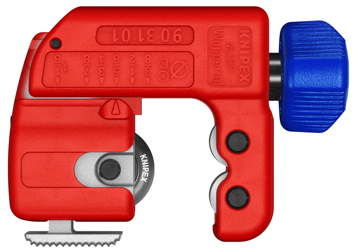 KNIPEX TubiX S pipe diameter scale presetting for quick clamp-on setup