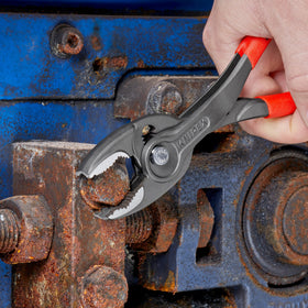 Slim head helps reach confined spaces without bulk.