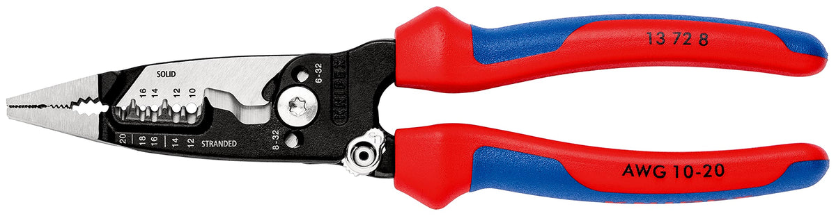 KNIPEX wirestripper multifunction electrician pliers 200 mm closeup showcasing durable construction