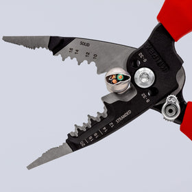 KNIPEX wirestripper multifunction electrician pliers 200 mm cutting edge for clean terminations